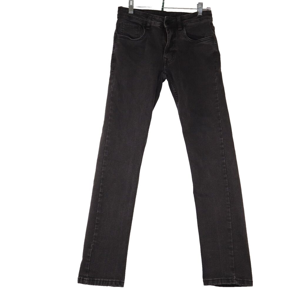 The Perfect Jean NYC Slim Fit Men's Black Stretch Denim Jeans Fits 29Wx29L